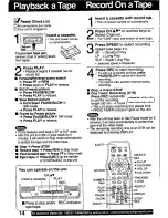 Preview for 14 page of Panasonic PV-C2541 Operating Manual