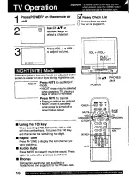 Preview for 16 page of Panasonic PV-C2541 Operating Manual