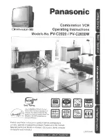 Panasonic PV-C2q20 Operating Instructions Manual preview