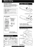 Preview for 6 page of Panasonic PV-C2q20 Operating Instructions Manual