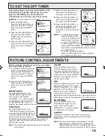 Preview for 19 page of Panasonic PV C923 Operating Instructions Manual