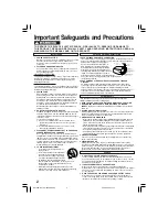 Preview for 2 page of Panasonic PV-D4734S-K Operating Instructions Manual