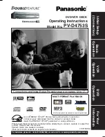 Предварительный просмотр 1 страницы Panasonic PV-D4753 Operating Instructions Manual