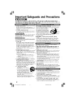 Preview for 2 page of Panasonic PV-D4754SK Operating Instructions Manual