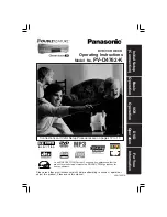 Panasonic PV-D4762K Operating Instructions Manual preview