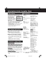 Preview for 6 page of Panasonic PV-DM2792-K Operating Instructions Manual