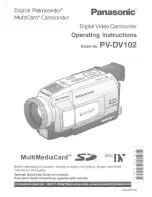 Panasonic PV-DV102 Operating Manual предпросмотр