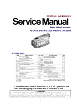 Предварительный просмотр 1 страницы Panasonic PV-DV102PN Service Manual