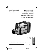 Preview for 1 page of Panasonic PV-DV103-K Operating Instructions Manual