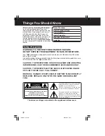 Preview for 2 page of Panasonic PV-DV103-K Operating Instructions Manual