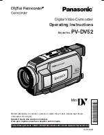 Panasonic PV-DV52 Operating Instructions Manual preview