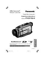 Предварительный просмотр 1 страницы Panasonic PV-DV702-K Operating Instructions Manual