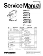 Предварительный просмотр 1 страницы Panasonic PV-GS12P Service Manual