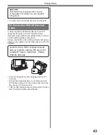 Preview for 43 page of Panasonic PV-GS16 - Mini Dv Digital Video Camcorder Operating Instructions Manual