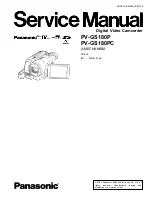 Предварительный просмотр 1 страницы Panasonic PV-GS180P Service Manual