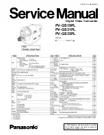 Предварительный просмотр 1 страницы Panasonic PV-GS19PL Service Manual