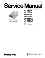 Предварительный просмотр 1 страницы Panasonic PV-GS29P Service Manual