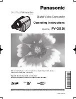 Panasonic PV-GS36 Operating Instructions Manual preview