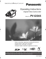 Предварительный просмотр 1 страницы Panasonic PV-GS65 Operating Instructions Manual