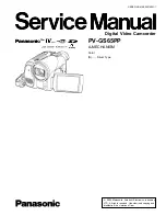 Предварительный просмотр 1 страницы Panasonic PV-GS65PP Service Manual