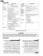 Предварительный просмотр 2 страницы Panasonic PV-GS65PP Service Manual