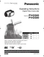 Panasonic PV-GS80 Operating Instructions Manual preview