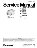 Panasonic PV-GS80P Service Manual preview