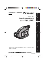 Preview for 1 page of Panasonic PV-L153-K Operating Instructions Manual