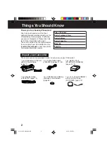 Preview for 2 page of Panasonic PV-L153-K Operating Instructions Manual