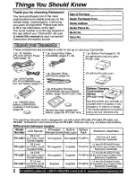 Preview for 2 page of Panasonic PV-L651 Operating Manual