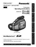 Preview for 1 page of Panasonic PV-L652 Operating Instructions Manual