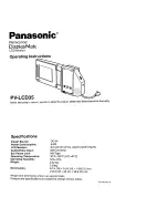 Panasonic PV-LCD35 Operating Instructions Manual preview