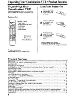 Предварительный просмотр 4 страницы Panasonic PV-M1358W Operating Operating Manual