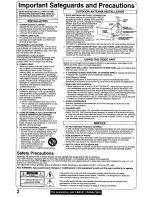 Предварительный просмотр 2 страницы Panasonic PV-M2059 Operating Manual