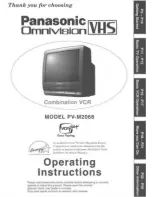 Panasonic PV-M2068 Operating Operating Manual preview