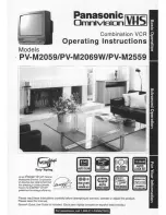 Preview for 1 page of Panasonic PV-M2069W Operating Operating Manual