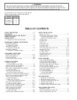 Preview for 2 page of Panasonic PV-M2738 Operating Service Manual