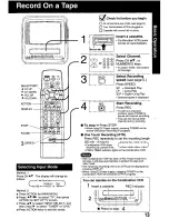 Предварительный просмотр 13 страницы Panasonic PV-M939 Operating Manual