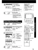 Предварительный просмотр 15 страницы Panasonic PV-M939 Operating Manual