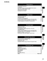 Preview for 5 page of Panasonic PV-PD2000 Operating Instructions Manual