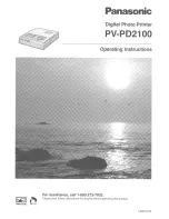 Предварительный просмотр 1 страницы Panasonic PV-PD2100 Operating Instructions Manual