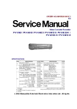 Panasonic PV-V462 Service Manual preview