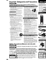 Предварительный просмотр 2 страницы Panasonic PV-V4624S Operating Instructions Manual