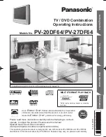 Panasonic PV20DF64 - MONITOR/DVD COMBO Operating Instructions Manual preview