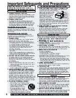 Preview for 2 page of Panasonic PV24DF62 - DVD COMBO Operating Instructions Manual