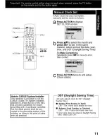 Preview for 11 page of Panasonic PV24DF62 - DVD COMBO Operating Instructions Manual