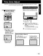 Preview for 13 page of Panasonic PV24DF62 - DVD COMBO Operating Instructions Manual