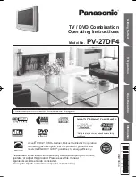 Panasonic PV27DF4 - MONITOR/DVD COMBO Operating Instructions Manual preview