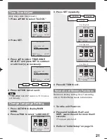 Preview for 21 page of Panasonic PV27DF4 - MONITOR/DVD COMBO Operating Instructions Manual