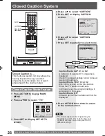 Preview for 26 page of Panasonic PV27DF4 - MONITOR/DVD COMBO Operating Instructions Manual